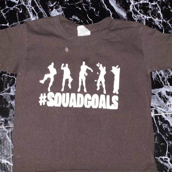 New Gildan Kids Black #SquadGoals Tee - Picture 1 of 1